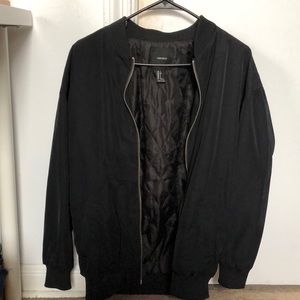 Black bomber jacket
